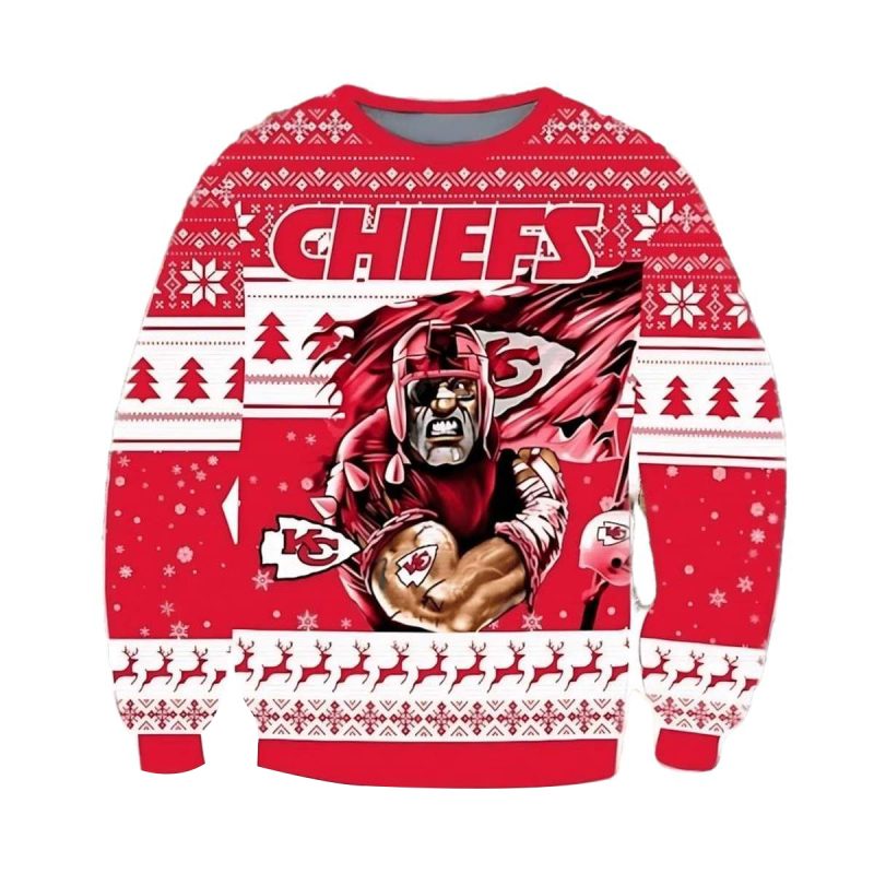 Kansas City Chiefs Superhero Holiday Ugly Christmas Sweater