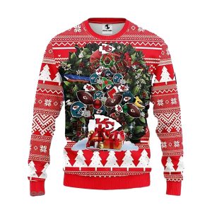 Kansas City Chiefs Tree Ugly Sweater