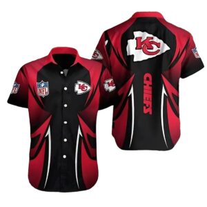 Kansas City Chiefs Tribal Flame Graphic Hawaiian Shirt – Unisex Aloha Tee