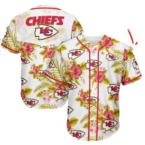 Personalized Kansas City Chiefs Tropical Breeze Baseball Jersey
