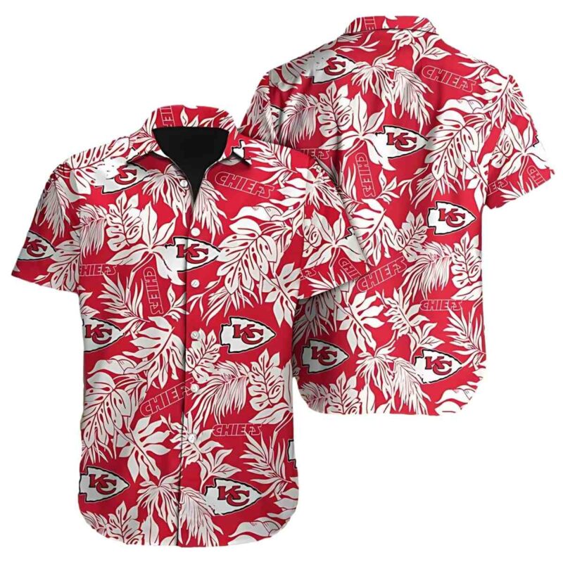 Kansas City Chiefs Tropical Foliage Hawaiian Shirt