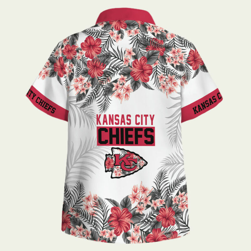 Kansas City Chiefs Tropical Hawaiian Shirt Back