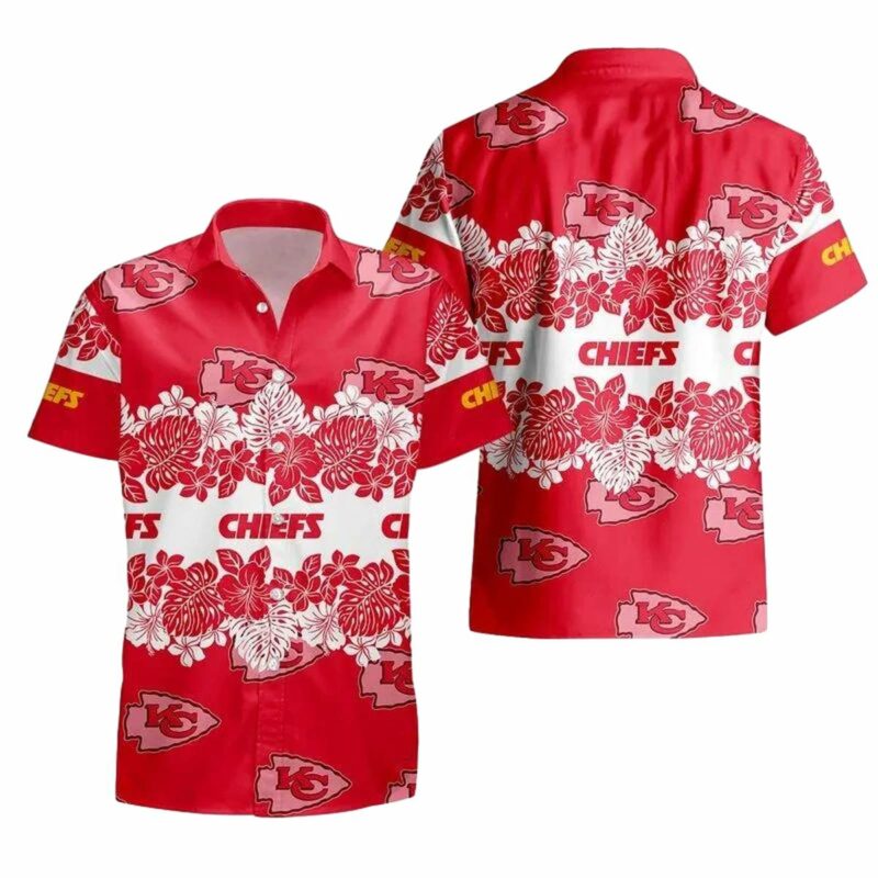 Kansas City Chiefs Tropical Pattern Hawaii Shirt And Shorts Summer Nla06601059762004 Kb0Su