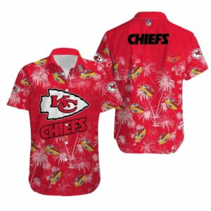 Kansas City Chiefs Red Tropical Graphic Hawaiian Shirt – Unisex Gift