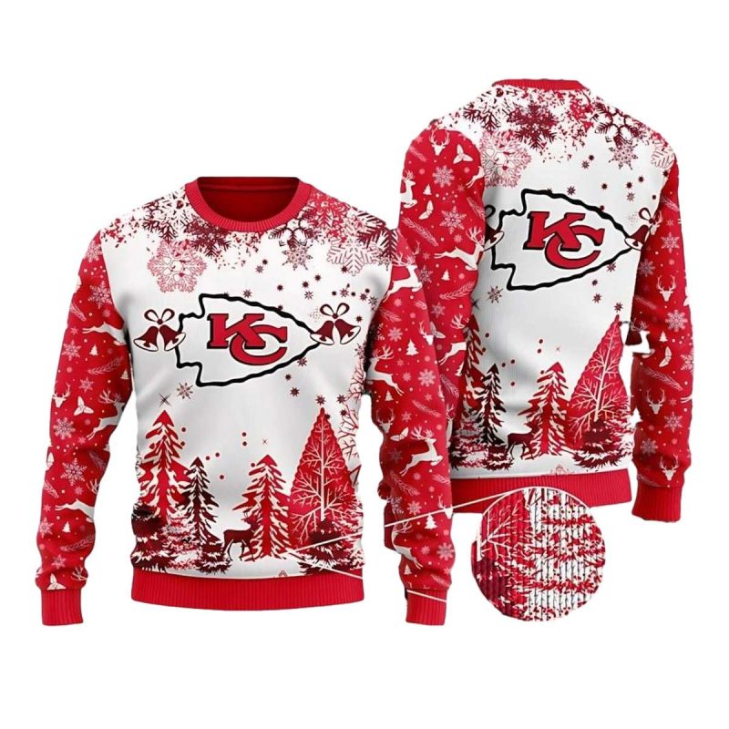 Kansas City Chiefs Winter Wonderland Ugly Christmas Sweater