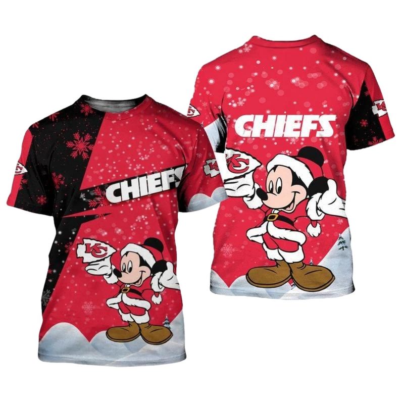 Kansas City Chiefs Xmas Mickey Limited Edition Unisex T Shirts Nla0312106 Xpyo7