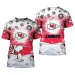 Kansas City Chiefs Xmas Snoopy Aop Shirt