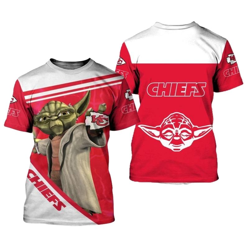 Kansas City Chiefs Yoda Limited Edition All Over Print T Shirts S 5Xl Nla0010102 Q553F