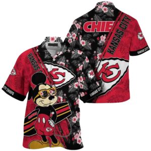 Mickey Chiefs Sunset Graphic Hawaiian Shirt – Unisex Aloha Tee