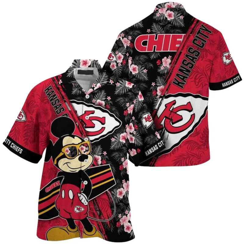 Mickey Chiefs Aloha Sunset Edition Hawaiian Shirt