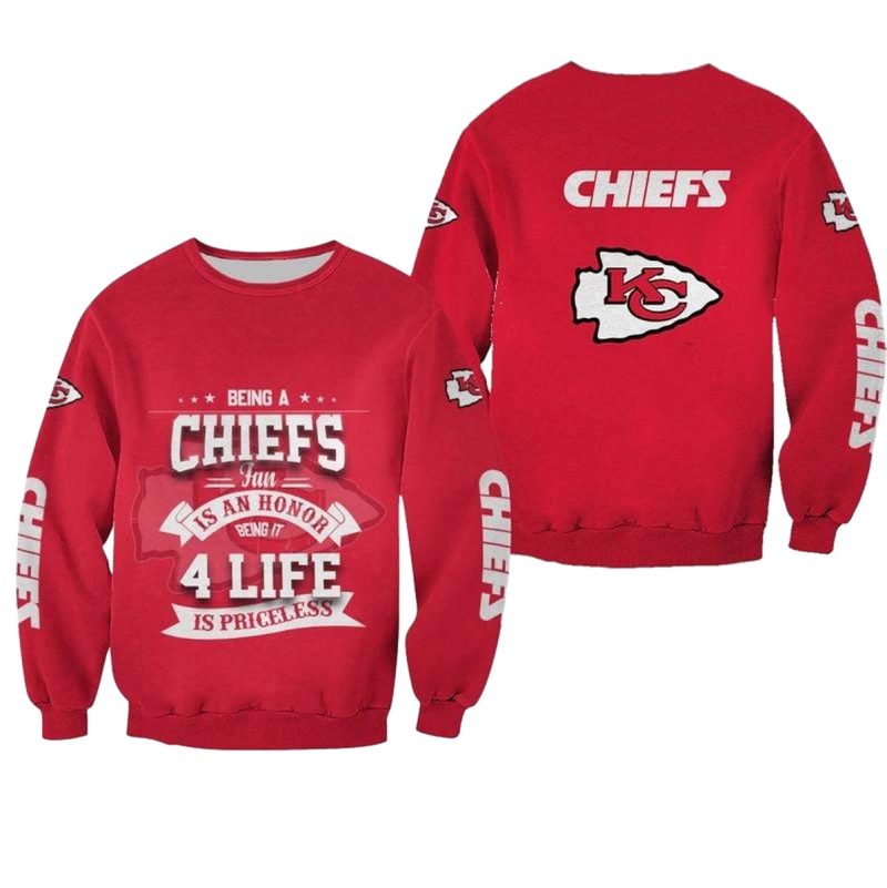 Nfl Being A Chiefs Fan Is An Honor Limited Edition All Over Print Sweatshirt New0183104893015 Ebvh9