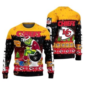 Chiefs And Grinch Collab Ultimate Ugly Sweater
