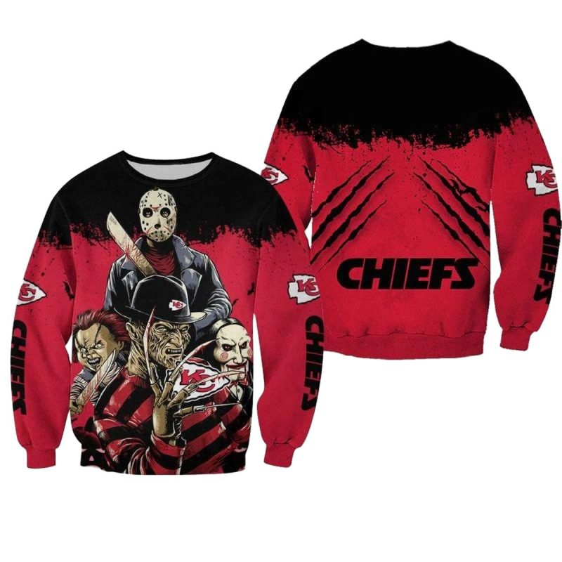 Nfl Kansas City Chiefs A Nightmare On Elm Street Halloween Limited Edition Sweatshirt Nla02401071620757 Zyjes