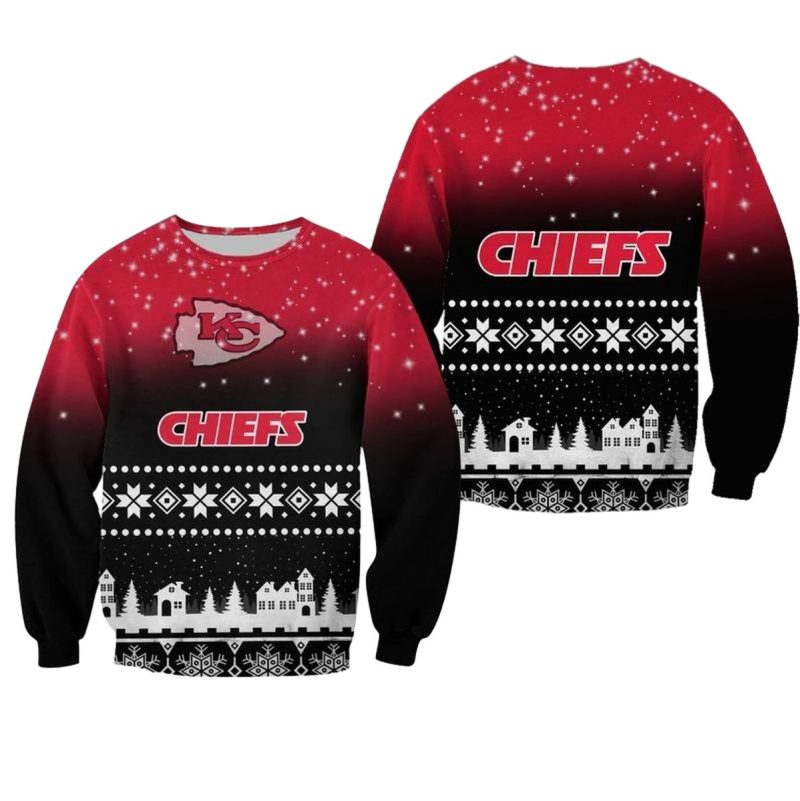 Nfl Kansas City Chiefs Christmas Pattern Limited Edition Sweatshirt Nla04021094101922 Fqjfx
