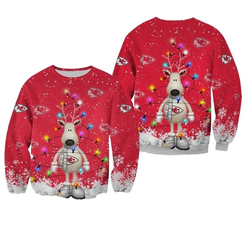 Nfl Kansas City Chiefs Christmas Pattern Limited Edition Unisex Sweatshirt New06051093297604 8Vvse