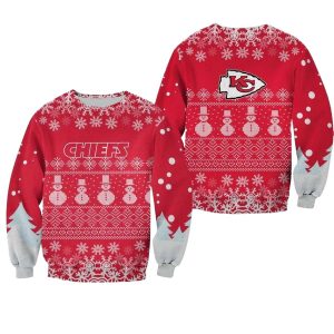 Kansas City Chiefs Christmas Pine AOP Sweatshirt