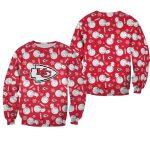 Kansas City Chiefs Christmas Snowman Patterns Aop Sweatshirt
