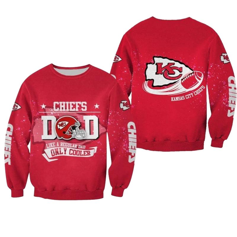 Nfl Kansas City Chiefs Dad Like A Regular Dad Limited Edition All Over Print Sweatshirt Nml00071083281562 Oegij