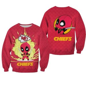 Kansas City Chiefs Deadpool AOP Sweatshirt