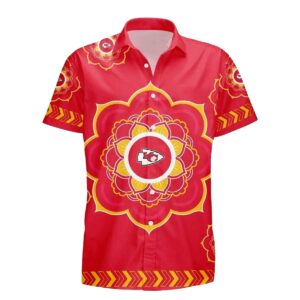 Kansas City Chiefs Floral Graphic Hawaiian Shirt – Unisex Aloha Tee