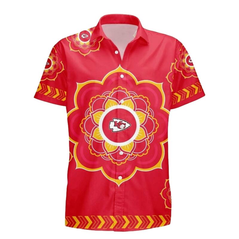 Nfl Kansas City Chiefs Flower Design Hawaiian Shirt And Shorts Summer New01951089191743 Hdcrk