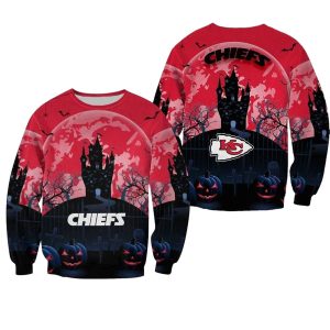 Kansas City Chiefs Halloween Background AOP Sweatshirt