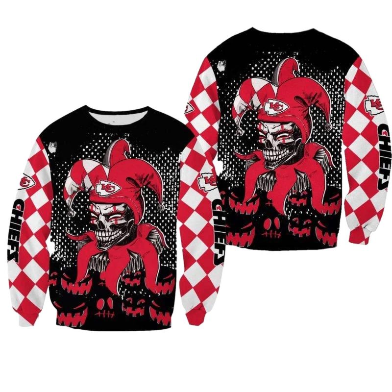 Nfl Kansas City Chiefs Halloween Clown Limited Edition Sweatshirt Nla02521099862246 A264B