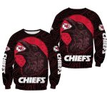 Kansas City Chiefs Halloween Crow Aop Sweatshirt