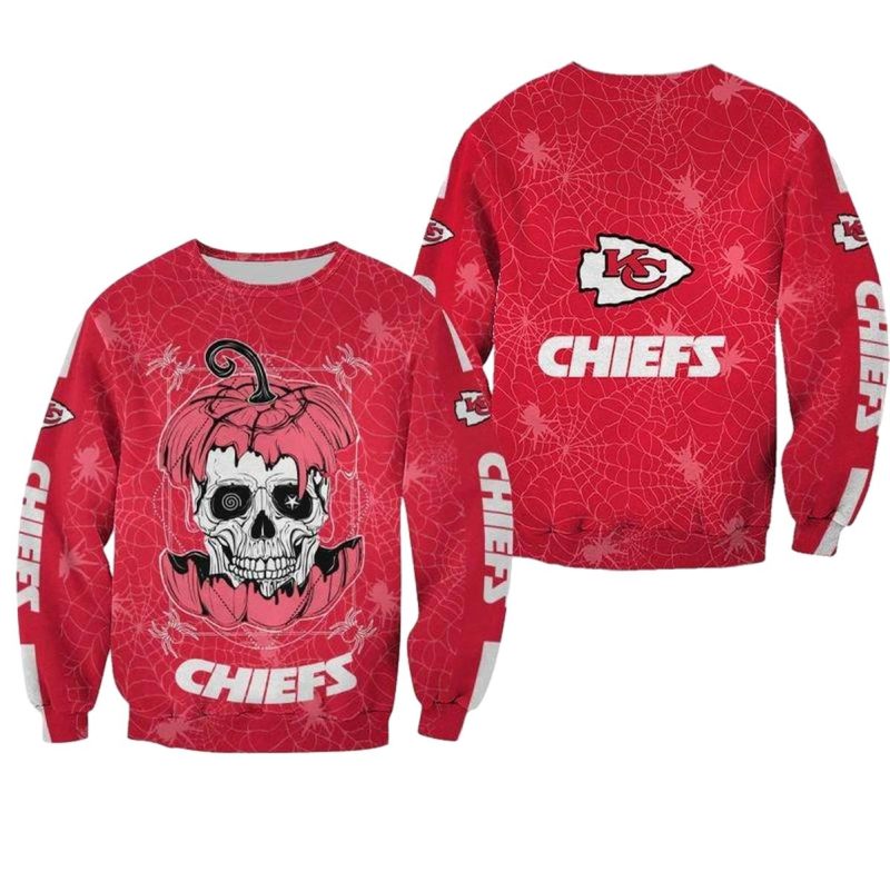 Nfl Kansas City Chiefs Halloween Hellraiser Ii Limited Edition Sweatshirt Nla02821090849873 X6A3J
