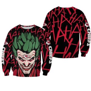 Kansas City Chiefs Halloween Joker AOP Sweatshirt