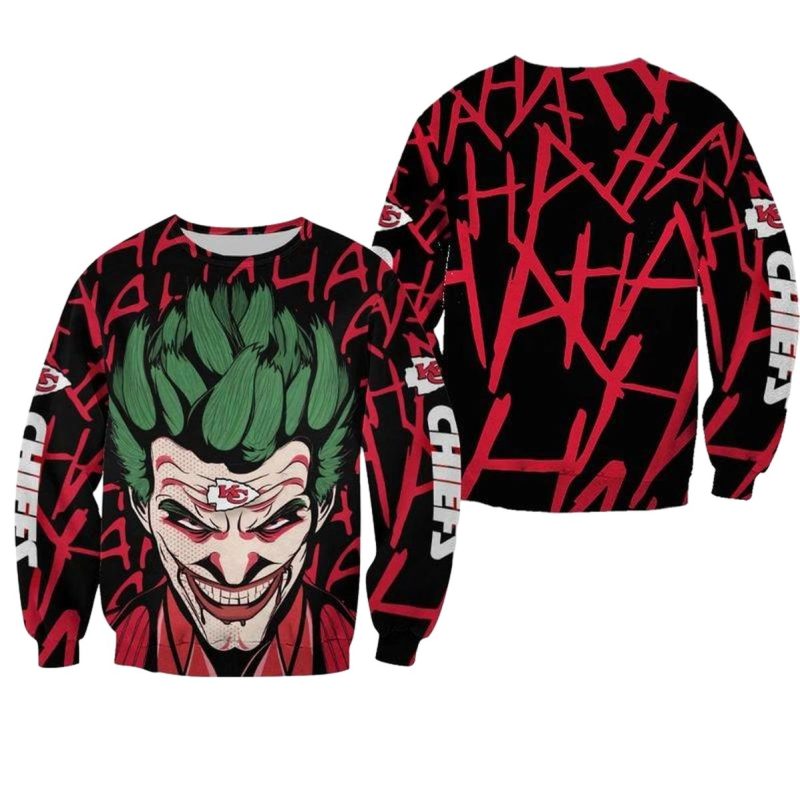 Nfl Kansas City Chiefs Halloween Joker Limited Edition Sweatshirt Nla02851035827586 Nt37Q
