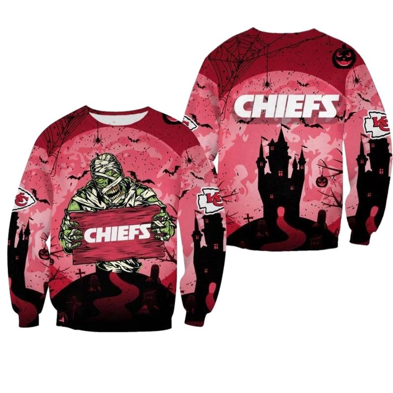 Nfl Kansas City Chiefs Halloween Mummy Limited Edition Sweatshirt Nla02801090843499 Hfqzx
