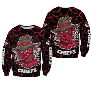 Kansas City Chiefs Halloween Scarecrow AOP Sweatshirt
