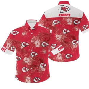 Kansas City Chiefs Red Tropical Hawaiian Shirt – Unisex Graphic Tee