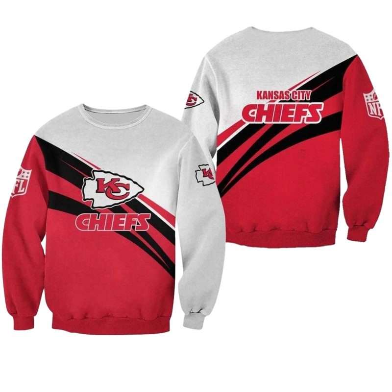 Nfl Kansas City Chiefs Limited Edition All Over Print Sweatshirt New00351037536465 Gg4Qi