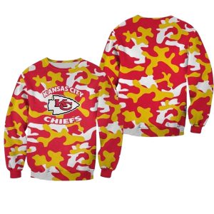Kansas City Chiefs Logo Camo AOP Sweatshirt