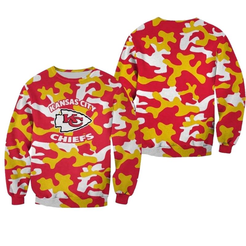 Nfl Kansas City Chiefs Limited Edition All Over Print Sweatshirt New00411064140993 Vorjz