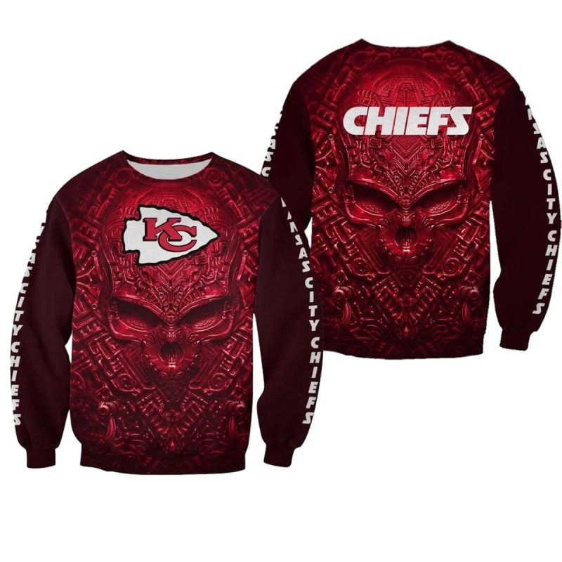 Nfl Kansas City Chiefs Limited Edition All Over Print Sweatshirt New00521091719142 Zr6Qv