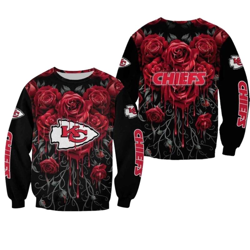 Nfl Kansas City Chiefs Limited Edition All Over Print Sweatshirt New00541033412362 Mubxi