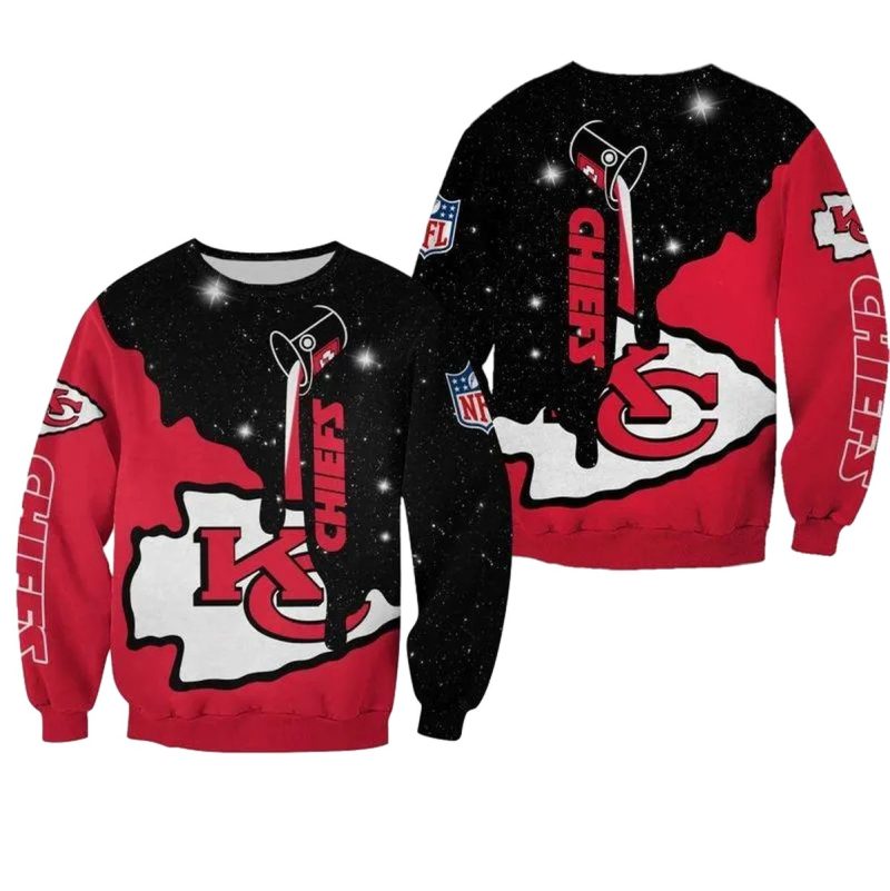 Nfl Kansas City Chiefs Limited Edition All Over Print Sweatshirt New00601086746849 Wgvlt