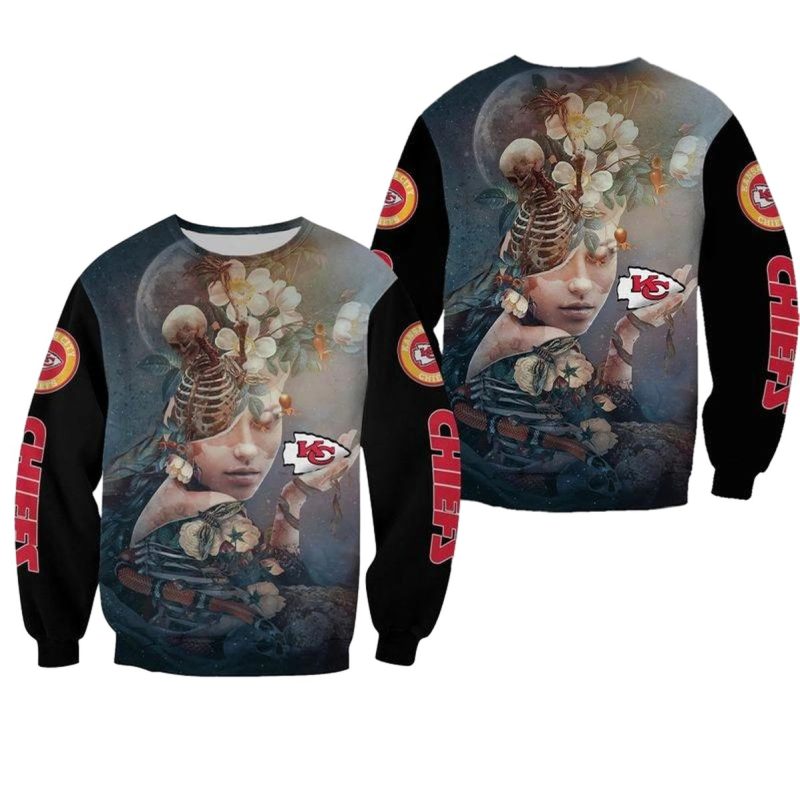 Nfl Kansas City Chiefs Limited Edition All Over Print Sweatshirt New00841021833564 Kem7O
