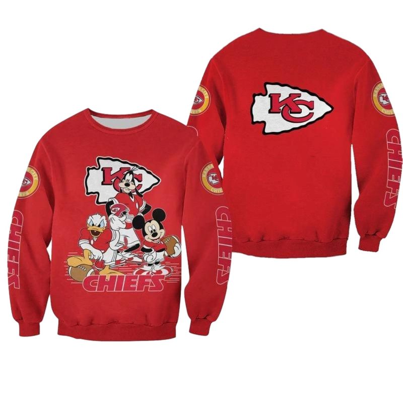 Nfl Kansas City Chiefs Limited Edition All Over Print Sweatshirt New00901059106916 Kcb4O