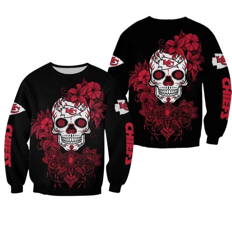Nfl Kansas City Chiefs Limited Edition All Over Print Sweatshirt New0094107995909 Rn4Xd