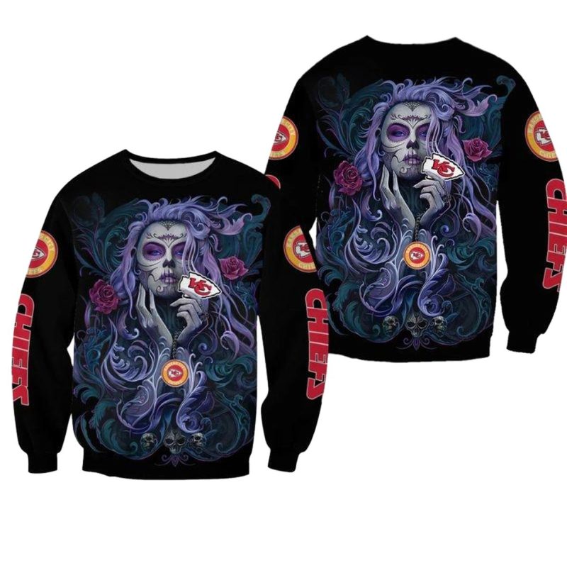 Nfl Kansas City Chiefs Limited Edition All Over Print Sweatshirt New01021095409477 E6Tsm
