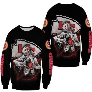 Kansas City Chiefs Heath In Skeleton AOP Sweatshirt
