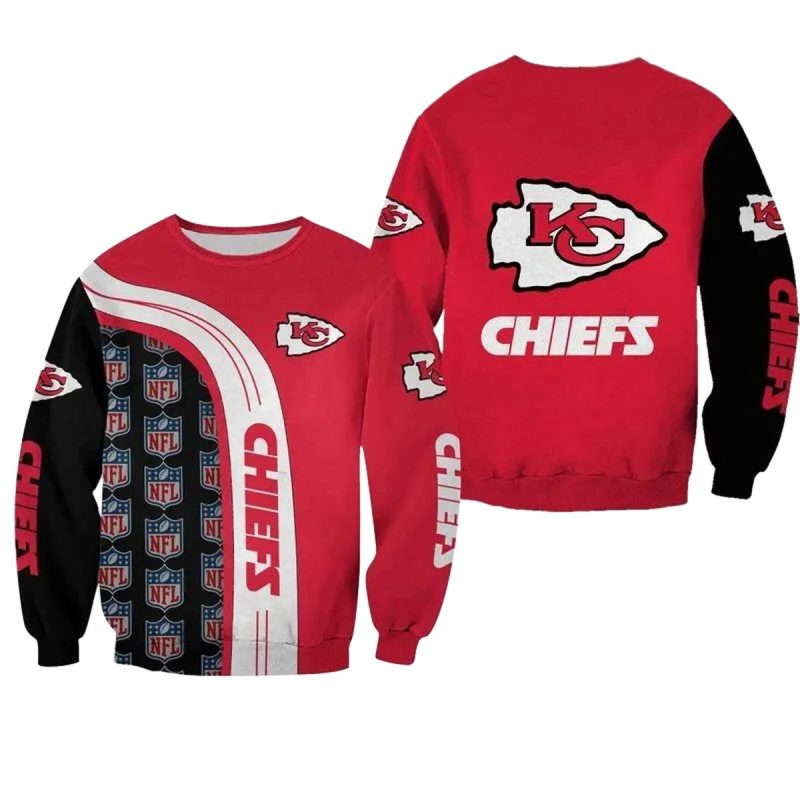 Nfl Kansas City Chiefs Limited Edition All Over Print Sweatshirt Nla00021018322358 Rkeuo