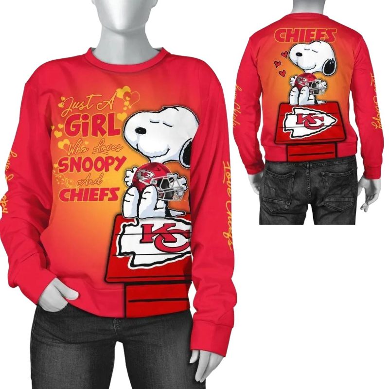 Nfl Kansas City Chiefs Limited Edition All Over Print Sweatshirt Unisex Sizes Gts00467817096133 Ks3Of