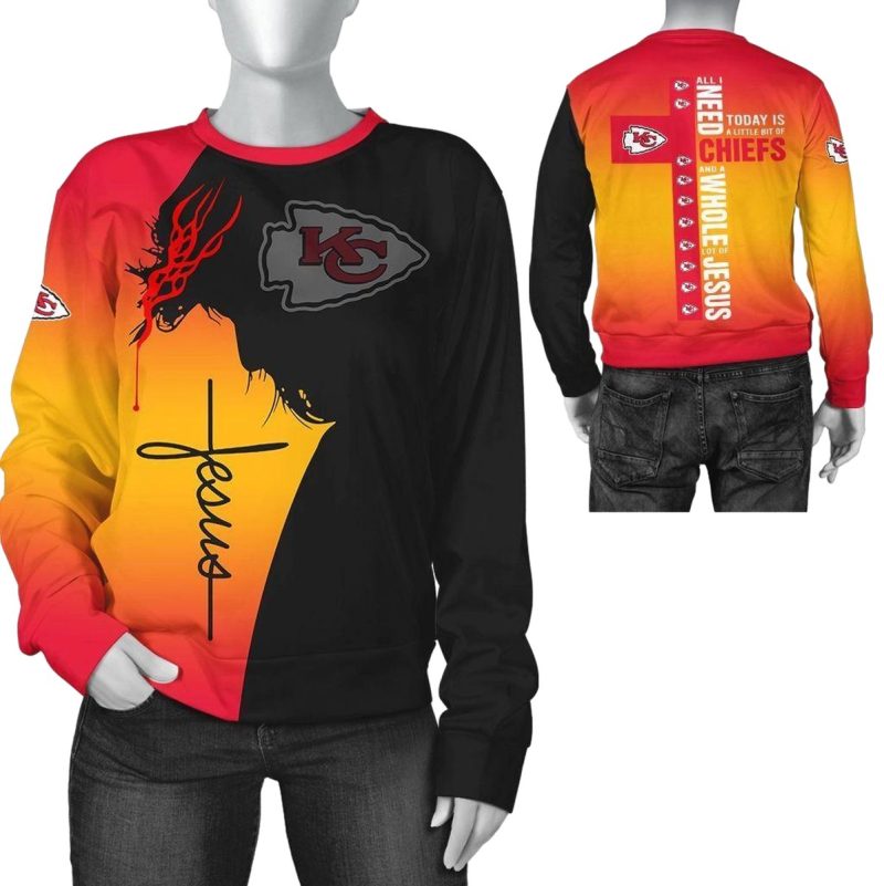 Nfl Kansas City Chiefs Limited Edition All Over Print Sweatshirt Unisex Sizes Gts00478516513493 H4Qwm