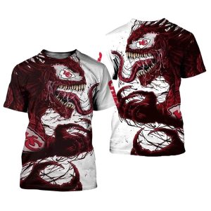 Kansas City Chiefs Venom White AOP Shirt