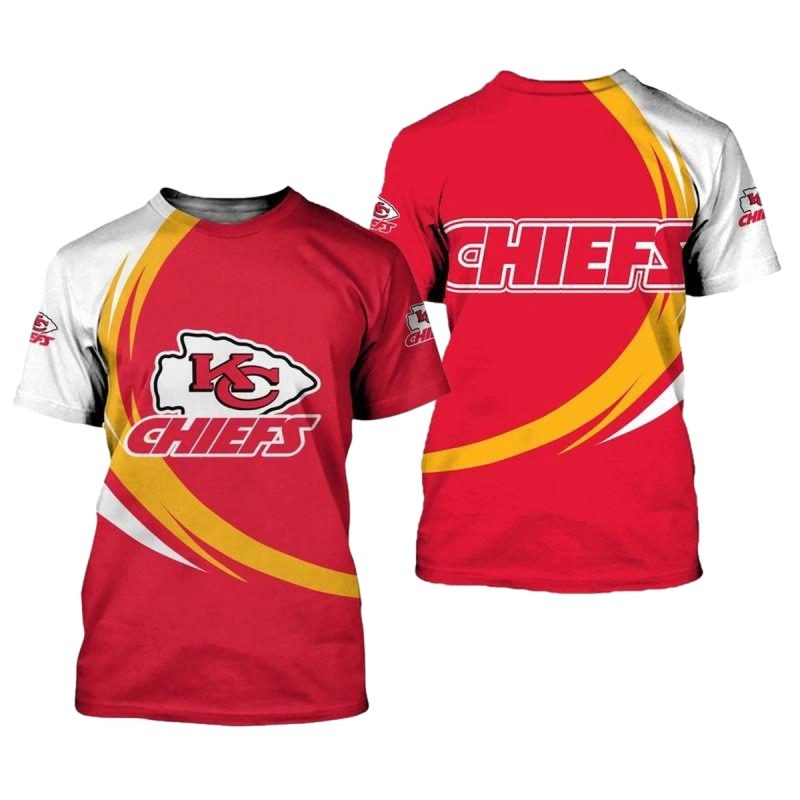Nfl Kansas City Chiefs Limited Edition All Over Print T Shirts Size S 5Xl New0034106 1L1Ed